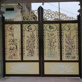 Làm cửa cổng sắt cnc đẹp tại Quận 12, Tphcm