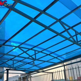 Thi công lợp mái poly nhựa tại Quận 9, tphcm